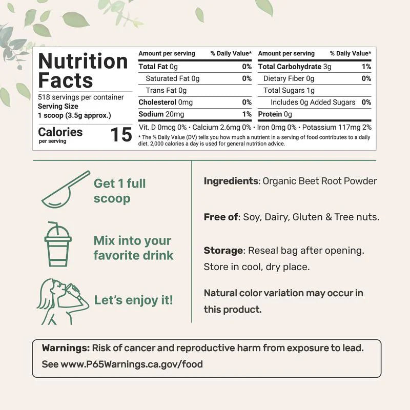 The Nitric Oxide Beetroot Powder