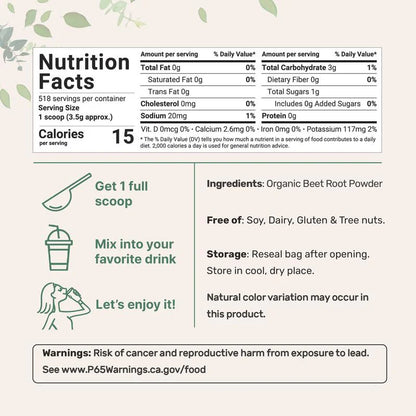 The Nitric Oxide Beetroot Powder